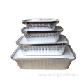 Aluminium foil food plate tray with lid